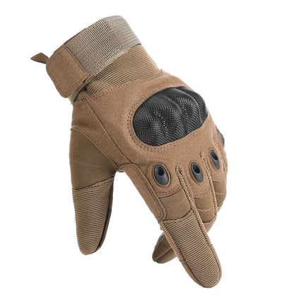 Touch Screen Tactical Motorcycle Gloves With Hard Knuckle Protection - Smarsty
