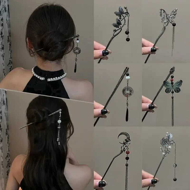 2024 Vintage Chinese Style Butterfly Hair Stick for Women - Smarsty