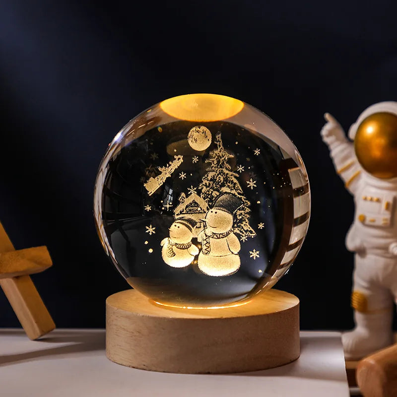 3D Crystal Galaxy Night Light for Home Decor - Smarsty