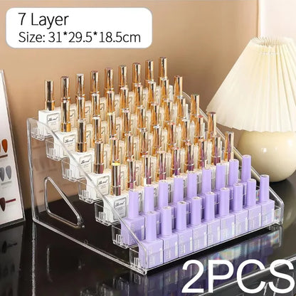 Acrylic Nail Polish Display Rack for Organized Storage - Smarsty