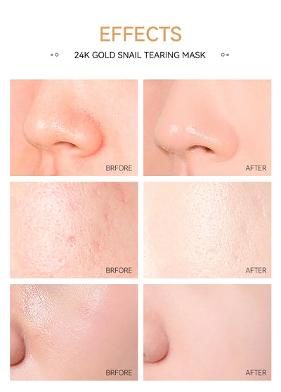 24K Gold Sakura Peeling Face Mask for Anti Aging - Smarsty