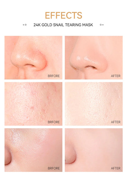 24K Gold Sakura Peeling Face Mask for Anti Aging - Smarsty