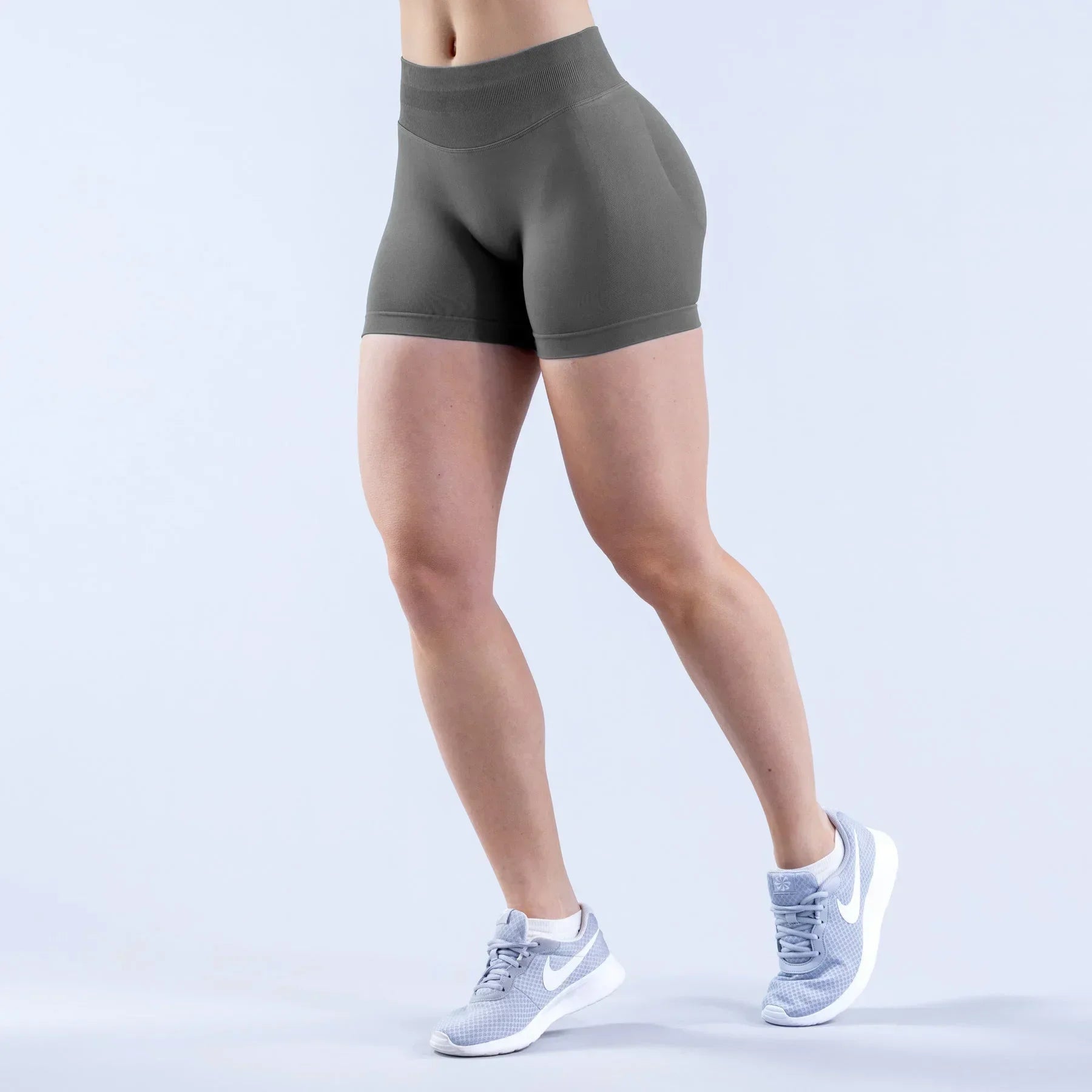Summer High Waisted Yoga Shorts Fashionable and Sexy Running Fitness Pants Solid Color Yoga Leggings Customizable labels - Smarsty