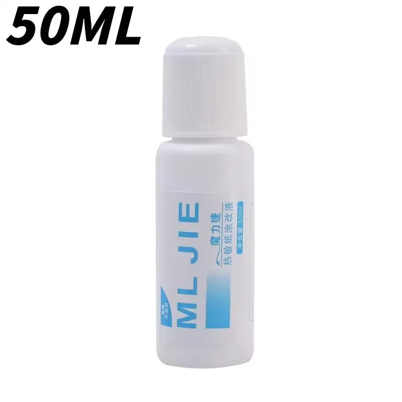 Fast-Drying 50ml Thermal Paper Correction Fluid Eraser Package Parcel Box ID Information Protector Anti Peep Identity Info Guard - Smarsty