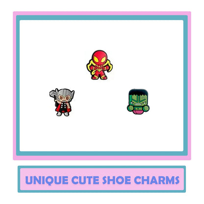 Random 10/20/30Pcs Hot Toys Series Shoe Charms For Clogs,PVC Shoe DIY Decorations Premium Quality Accessories