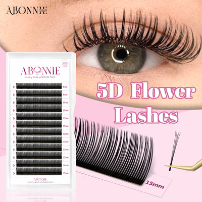 Fluffy 5D Flower Eyelash Extensions for Natural Volume - Smarsty