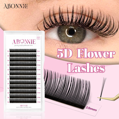 Fluffy 5D Flower Eyelash Extensions for Natural Volume - Smarsty