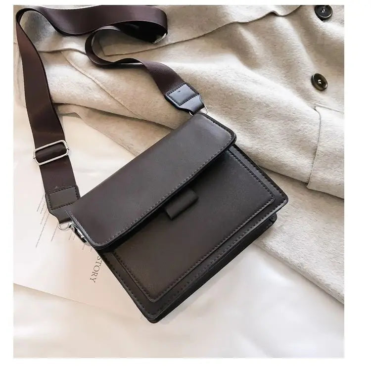 PU Leather Crossbody Bag For Women Travel Friendly Flap - Smarsty