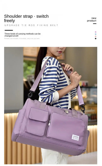 Unixinu Carry On Weekender Duffle Bag With Shoe Compartment - Smarsty