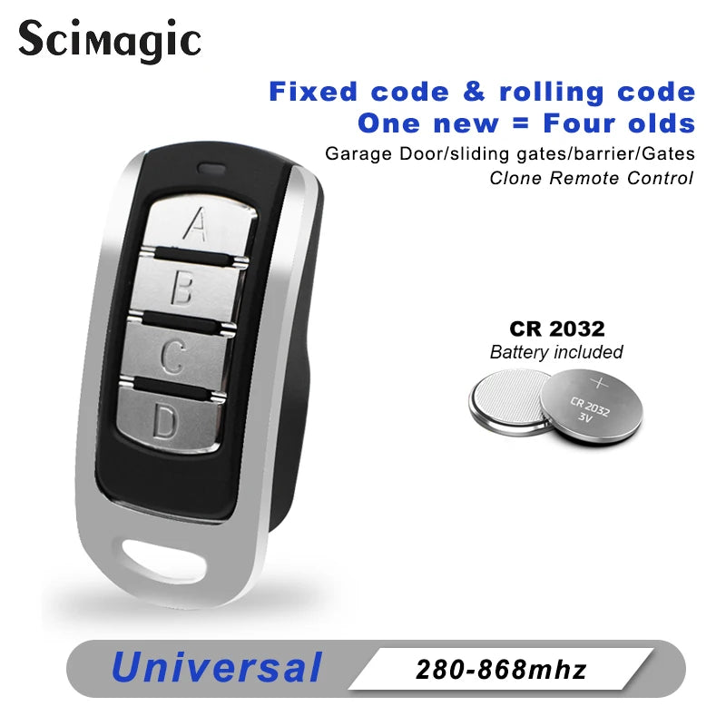 Universal Garage Door Remote Control Duplicator 4 in 1 - Smarsty