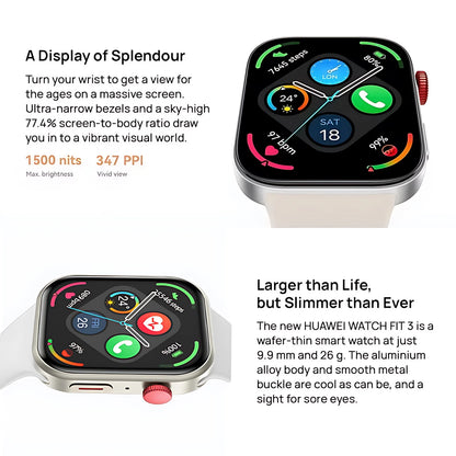 New Watch FIT 3 Smartwatch with AMOLED Display - Smarsty