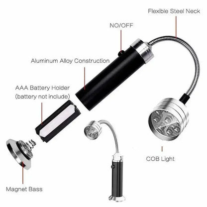 Magnetic LED Grill Light with Flexible Gooseneck - Smarsty