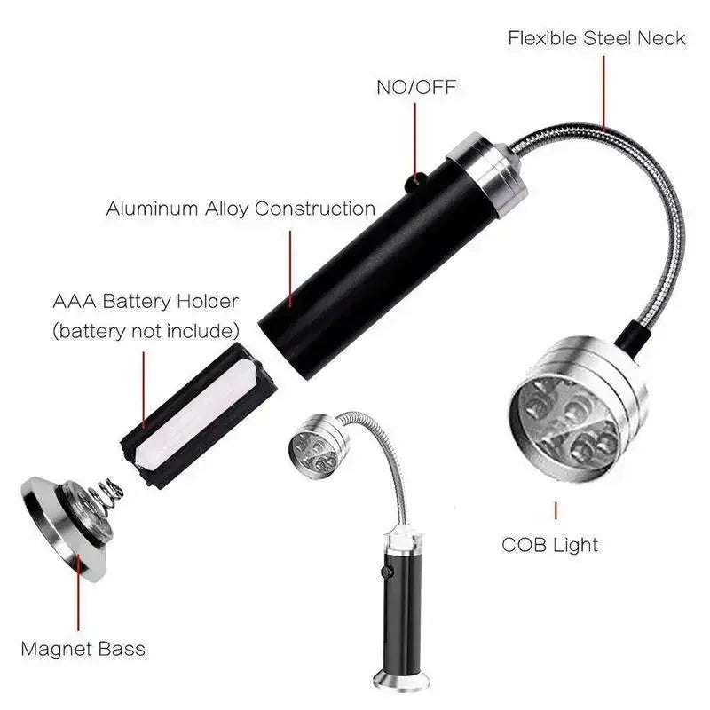 Magnetic LED Grill Light with Flexible Gooseneck - Smarsty