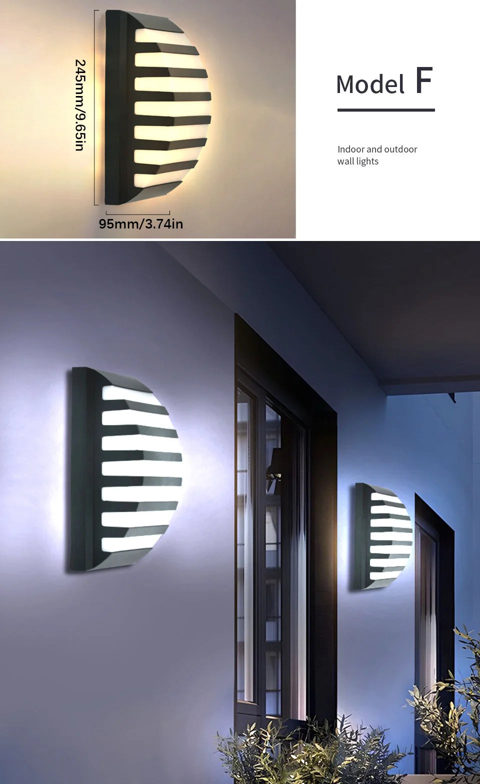 LED Outdoor Wall Light with Motion Sensor for Security - Smarsty