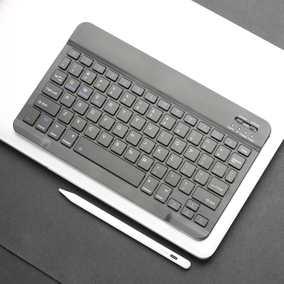 Bluetooth Keyboard For iPad Tablets Portable Wireless Slim