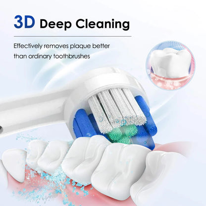Waterproof Electric Toothbrush with 5 Cleaning Modes - Smarsty