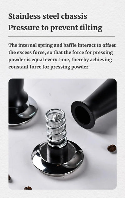 58mm 53mm 54mm 51mm Espresso Tamper Barista Coffee Tamper with Calibrated Spring Loaded Stainless Steel Tampers - Smarsty