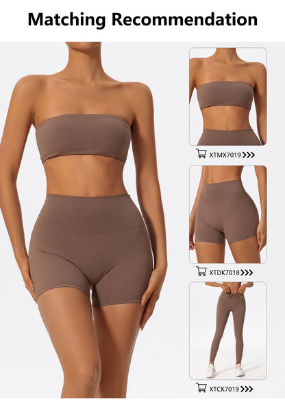 Hearuisavy Running Sports Shorts Women Buttock Lift Gym Leggings Women Cycling Slim Fit Workout Shorts High Waist Yoga Shorts - Smarsty
