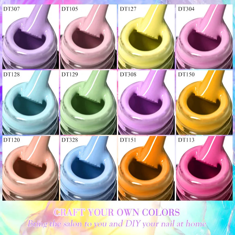 12Pcs Macaron Gel Nail Polish Set For Long Lasting Manicure - Smarsty