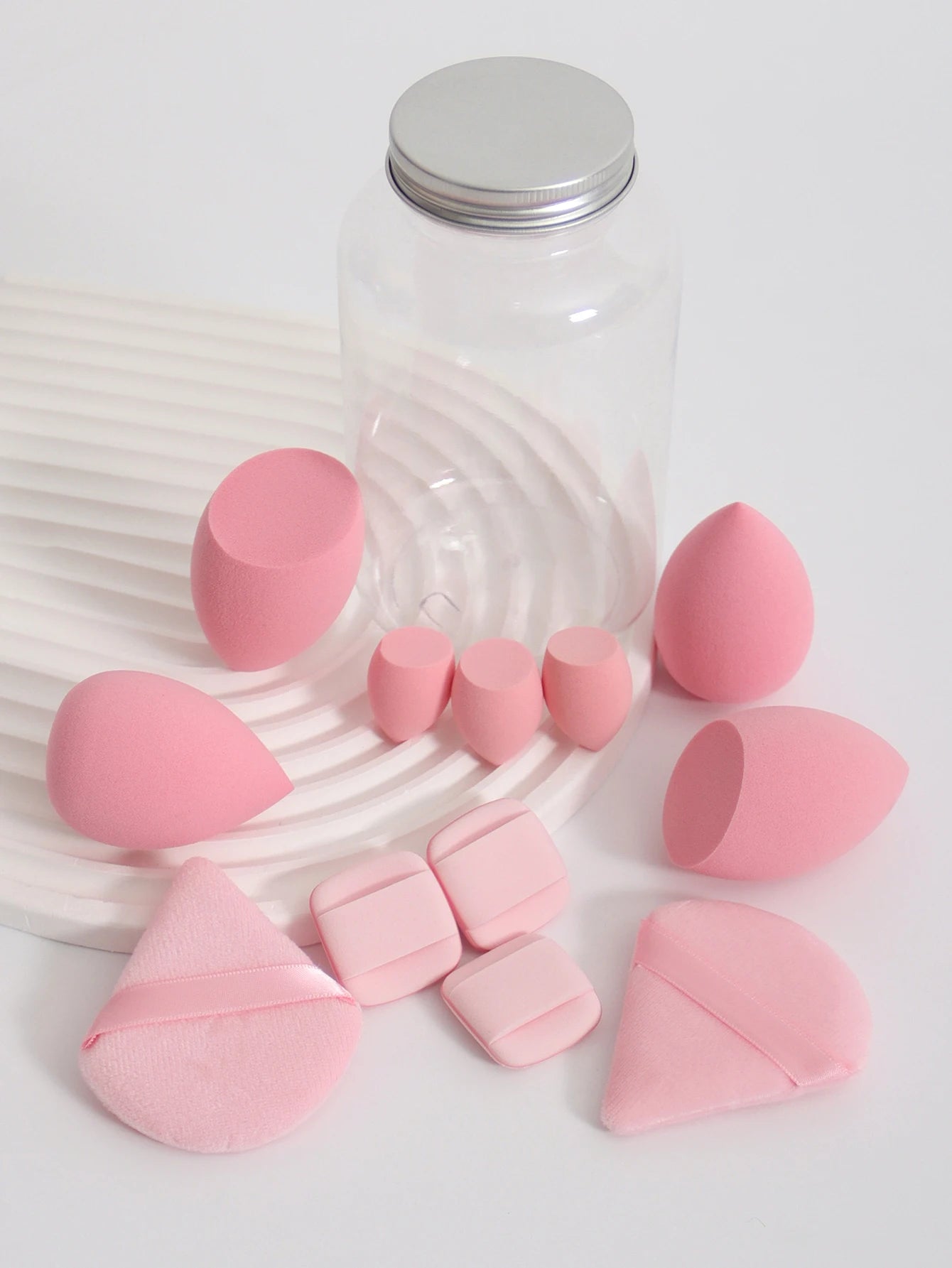12Pcs Latex-Free Makeup Sponge Set for Flawless Application - Smarsty