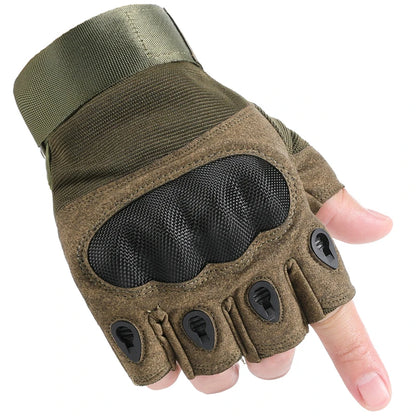 Touch Screen Tactical Motorcycle Gloves With Hard Knuckle Protection - Smarsty