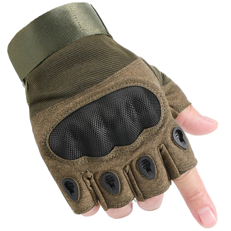 Touch Screen Tactical Motorcycle Gloves With Hard Knuckle Protection - Smarsty