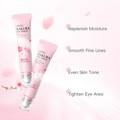 LAIKOU Sakura Eye Serum Roller for Dark Circles - Smarsty