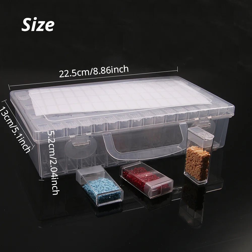 5D DIY Diamond Painting Tools Accessories Storage Box Container Diamond Embroidery Accessories Drill Box Mosaic Container Case - Smarsty