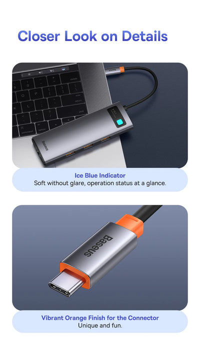 USB C Hub 4K 60Hz Ethernet PowerDelivery100W MacBook Pro - Smarsty