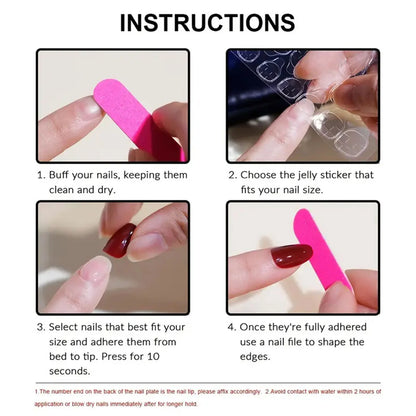 24Pcs French Fake Nails with Pink Bow Design - Smarsty