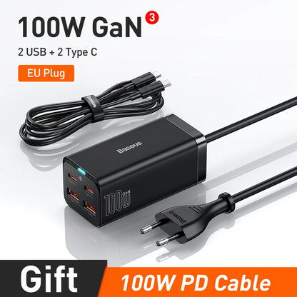 GaN3 Desktop Charger 100W 65W USB C PD Multiport Charger - Smarsty