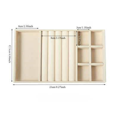 Velvet Jewelry Display Tray for Organized Storage - Smarsty