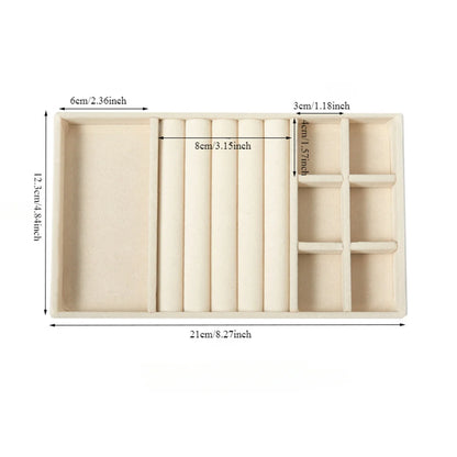 Velvet Jewelry Display Tray for Organized Storage - Smarsty