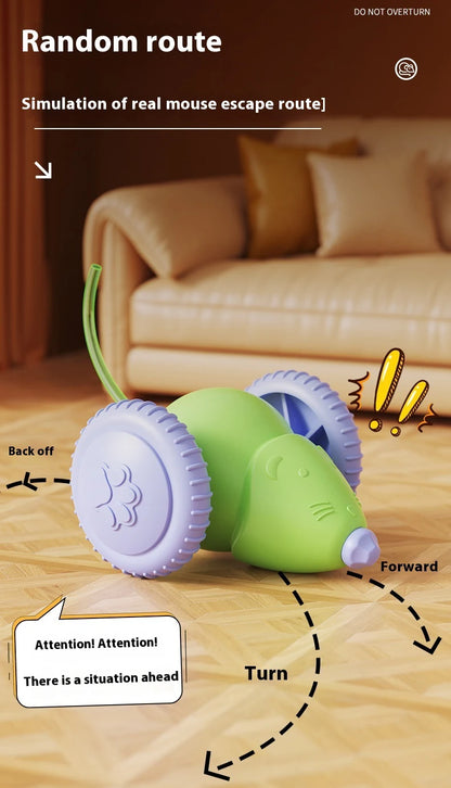 Interactive Electric Mouse Toy for Cats with Obstacle Avoidance - Smarsty