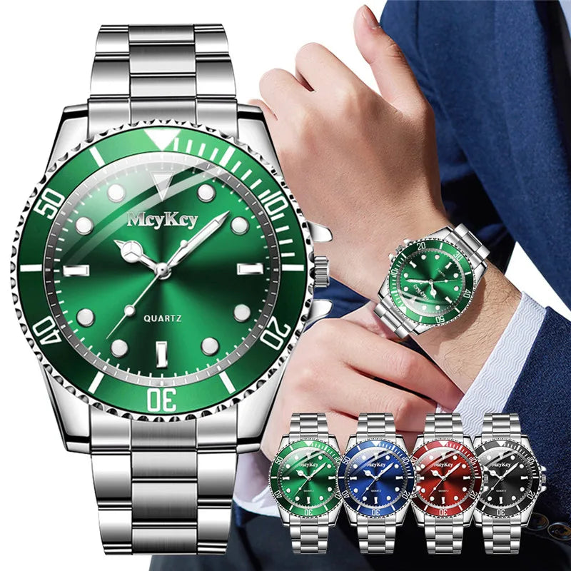 Large Dial Quartz Watch for Men Stylish Business Casual - Smarsty