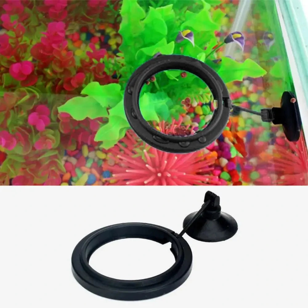 Black Aquarium Feeding Ring with High Capacity Design - Smarsty
