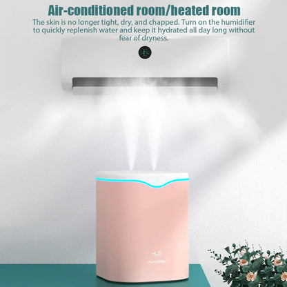 USB Humidifier with Double Spray and LED Light - Smarsty