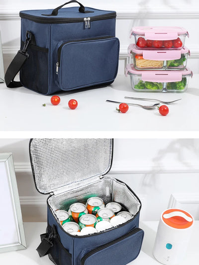 Insulated Lunch Bag With Large Capacity Oxford Cloth - Smarsty