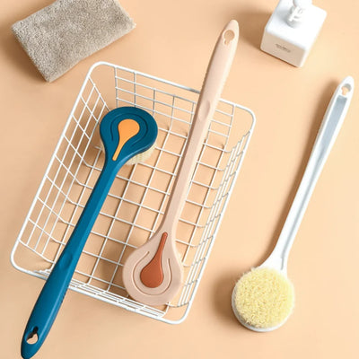 Soft Hair Bath Brush with Long Handle for Easy Scrubbing - Smarsty