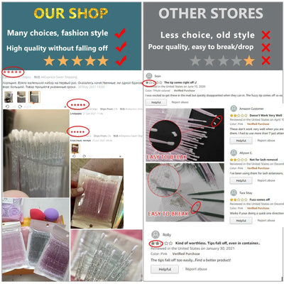 Glitter Disposable Eyelash Brushes for Easy Application - Smarsty