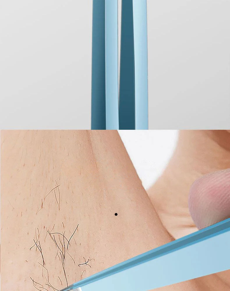 Stainless Steel Eyebrow Tweezers for Precise Hair Removal - Smarsty