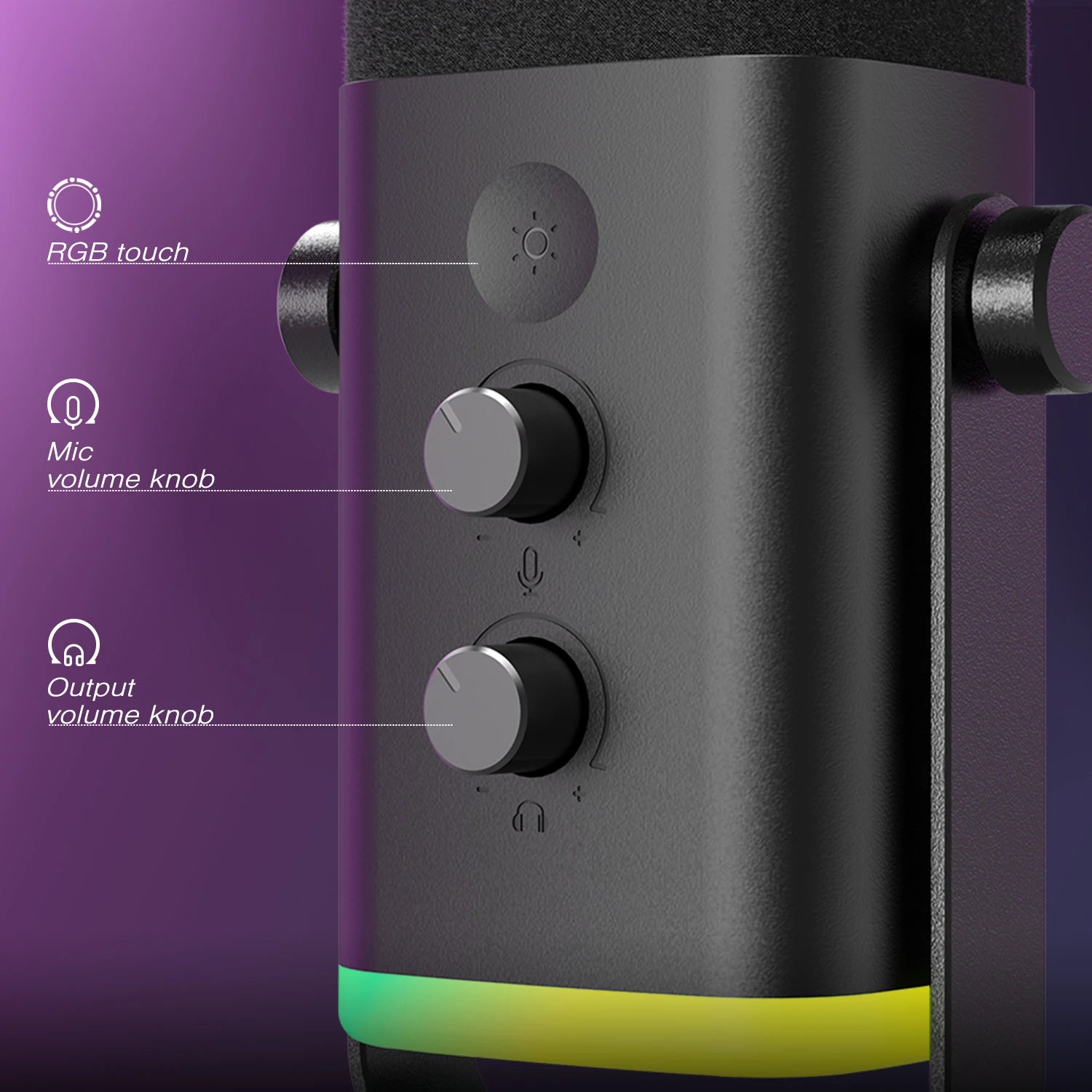 FIFINE USB XLR Dynamic Microphone with Touch Mute Feature - Smarsty