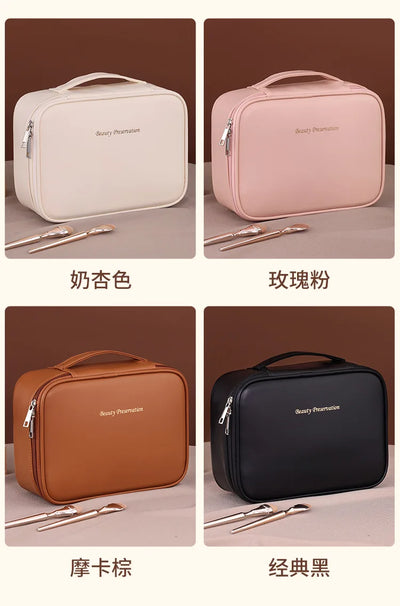 New Women's Cosmetic Bag Portable Storage Bag Large Capacity Luxury Makeup Bag Travel Organizer Essentials Toiletry Bags - Smarsty