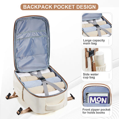 Cabin Airplane Travel Backpack 40x30x20, Hand Luggage Cabin Backpack Wizzair 40x30x20 Carry-Ons Men Women 15.6 inch Laptop Bags - Smarsty