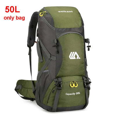 50L Travel Backpack Camping Men Large Hiking Bag Tourist Rucksack Waterproof Outdoor Sports Climbing Mountaineering Bag Luggage by Smarsty