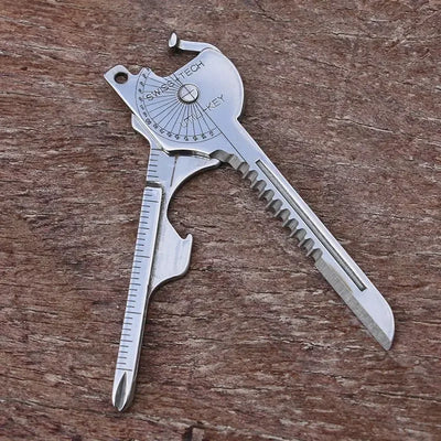 8-in-1 Multi-Tool Keychain for Camping & Survival | Folding Screwdriver, Bottle Opener | Compact Outdoor Utility Pliers with Key by Smarsty