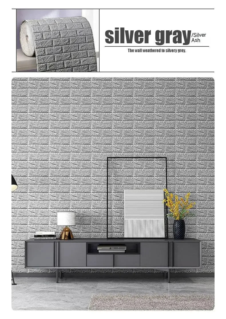Self-Adhesive 3D Brick Wallpaper for Stylish Decor - Smarsty