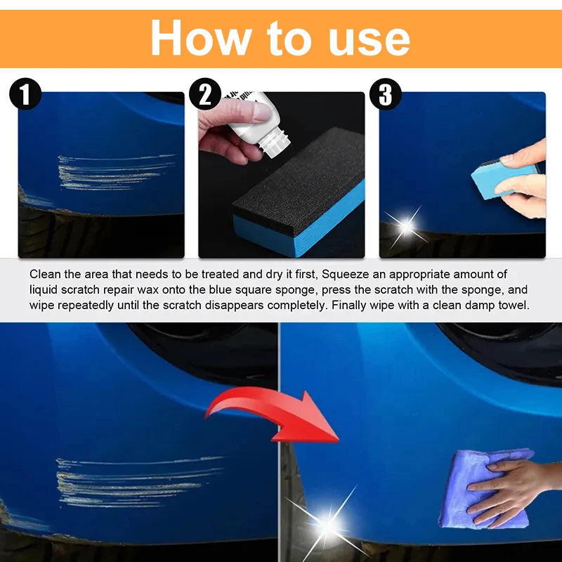 Car Scratch Remover Paint Care Tools Auto Swirl Remover Scratches Repair Polishing Auto Body Grinding Compound Anti Scratch Wax - Smarsty