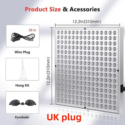 LED Red Light Therapy Panel for Anti Aging Skin Care - Smarsty