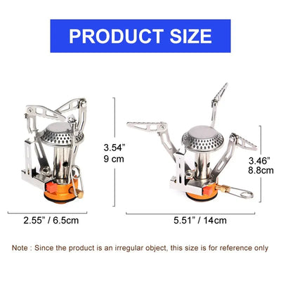 Widesea Camping One-piece Gas Stove Heater Tourist Burner Foldable Outdoor Picnic Kitchen Equipment Supplies Survival Furnace by Smarsty